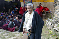 Pubblico al gompa di Gonhgye
