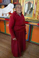 Monaca del gompa di Rachen
