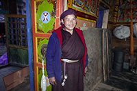 Monaca al gompa di Langdang