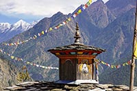 La valle di Tsum dal gompa di Nyak