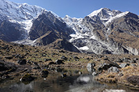 Laghetto al campo base del Buddha Himal