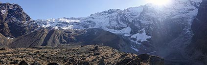 Panorama sud sul Rupina La dal campo base a 3950 m del Buddha Himal