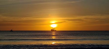 Tramonto sulla spiaggia di San Juan del Sur