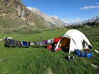 Panni stesi a Baintha, 4000 m