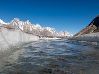Un torrente glaciale sul Biafo