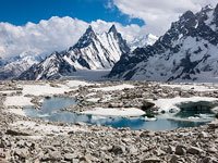 Laghetti glaciali a Karphogoro, 4600 m