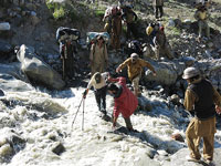 Attraversamento di un torrente