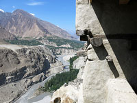 La valle dell'Hunza dal forte di Altit