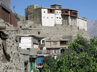 Il forte di Baltit dal villaggio omonimo