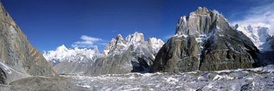 Panorama delle Cattedrali del Baltoro da Urdukas
