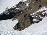 Il campo 1 - 5850 m