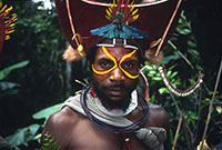 Guerriero Huli a Mt Hagen