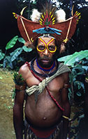 Guerriero Huli a Mt Hagen