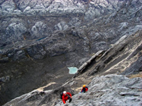In arrampicata sulla normale