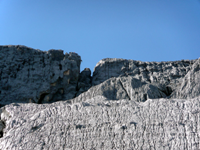 L'intaglio sul ghiacciaio