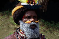 Guerriero Huli Wig Men a Mt Hagen