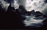 Il Fitz Roy tra le nuvole