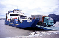 Ferry attraverso il Lago General Carrera da Puerto Ibáñez a Chile Chico