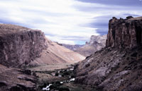 Canyon del Rio Peinturas dove si trovano Las Cuevas de las manos