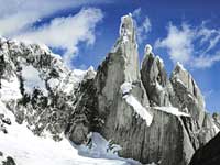 Dettaglio del gruppo del Cerro Torre