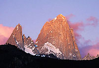 Il Fitz Roy all'alba