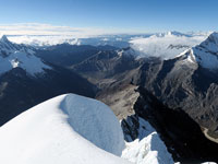 La vetta del Quitaraju, 6036 m