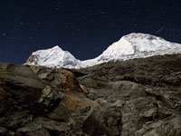Lo Huascaran di notte