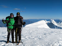 Giuseppe e Adriano in vetta allo Huascaran