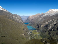 Le lagune di Chinancocha e Orcococha dal passo