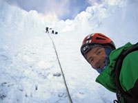 Giuseppe in doppia sull'Alpamayo
