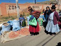 Mercato delle patate a Puno