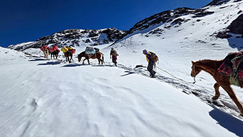 Verso il passo Abra Palomani, 5150 m