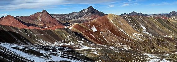 Montagne rosse dal Vinicunca