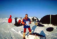 L'autore, Giuseppe Pompili alla base polare Borneo