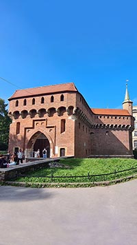 Il barbacane delle mura di Cracovia