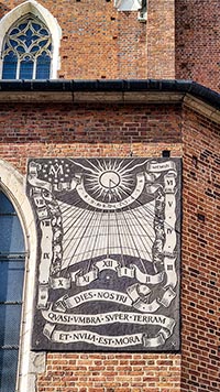 Meridiana nella Basilica di St Maria a Cracovia