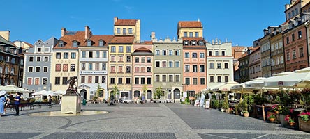 Piazza Rynek Starego Miasta a Varsavia
