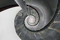 Dettaglio della scala a chiocciola del faro