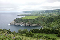 La costa nord di San Miguel dal miradouro do Salto da Farinha