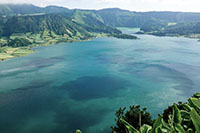 Laguna Azul dal mirador das Cumeeiras