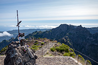 La vetta del Pico Ruivo, 1862 m