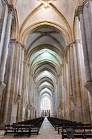 Navata centrale della cattedrale di Alcobaça