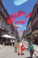 La via pedonale Rua de Santa Catarina a Porto