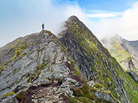 Sul monte Helvetestind, 610 m - Lofoten