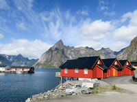 Case a Hamnøya sul Reinefjorden - Lofoten