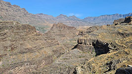 Il barranco di Tirajana dal mirador El Guriete nei pressi di Fortaleza