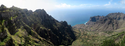 Panorama dal Mirador El Santo su Taguluche