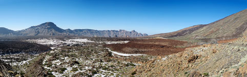L'altopiano lavico al centro dell'isola di Tenerife