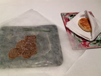 Blini al formaggio di Sant’Agostino con tartufo bianco