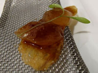 Canapè di prosciutto e zenzero